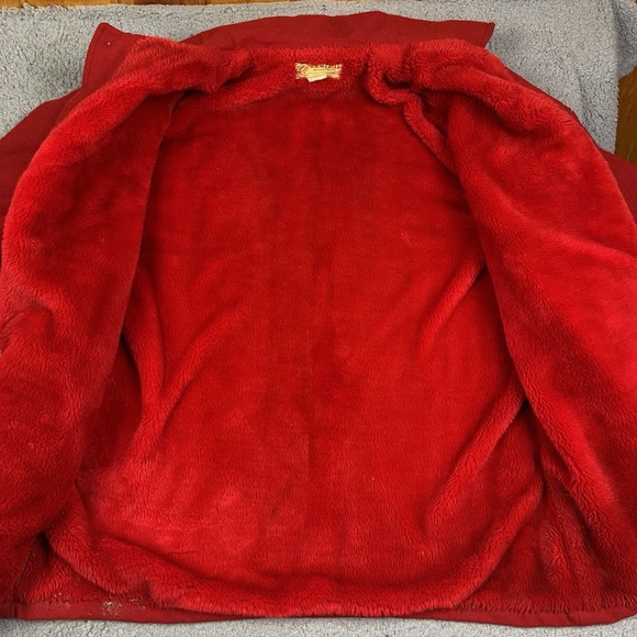 Vtg 60's Bemidji Woolen Mills MACKINAW Wool Cruiser Red HUNTING Jacket Coat 48 - Picture 2 of 16